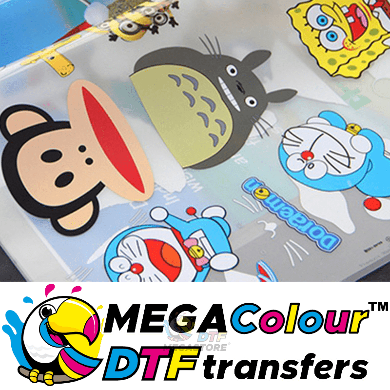 UK free delivery MEGAColour DTF Custom Printed Transfers, Ready to press - DTF Printing Supplies By DTF Megastore
