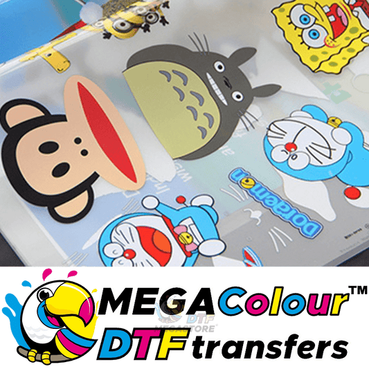 UK free delivery MEGAColour DTF Custom Printed Transfers, Ready to press - DTF Printing Supplies By DTF Megastore